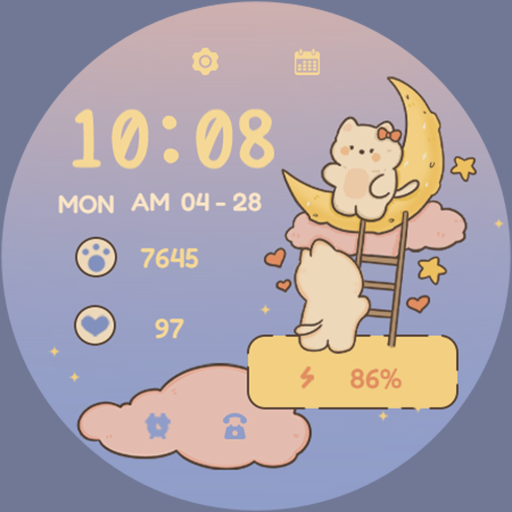 Night Moon ZKin Watch Android Screenshot