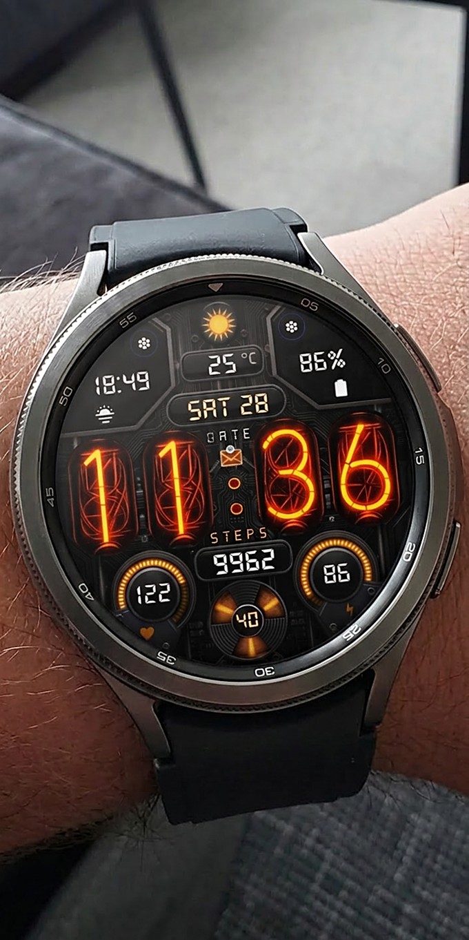Nixie Digital - Wear OS Face Android Screenshot 4