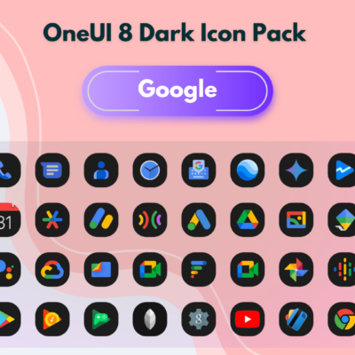 OneUI 8 Dark Icon Pack Android Screenshot 3