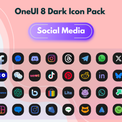 OneUI 8 Dark Icon Pack Android Screenshot 4