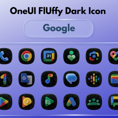 OneUI Fluffy Dark Icons Android Screenshot 3