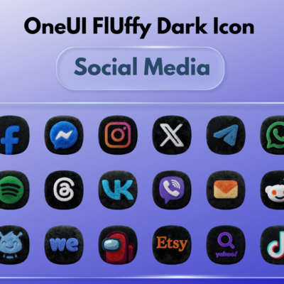 OneUI Fluffy Dark Icons Android Screenshot 4