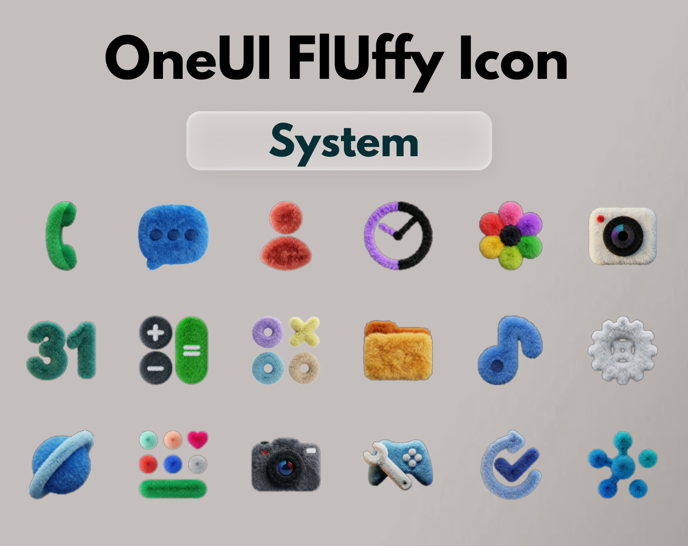 OneUI Fluffy Icons Android Screenshot 2
