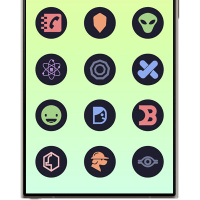 Pastel Dark Icon Pack Android Screenshot 4