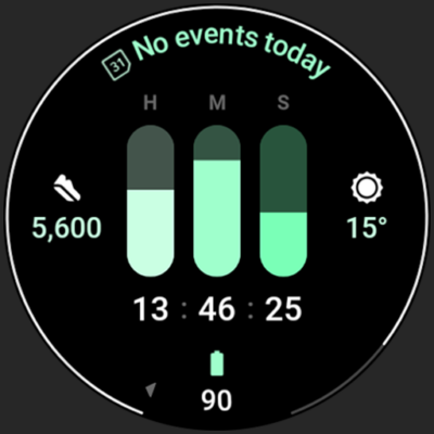 Progress Watch face Android Screenshot