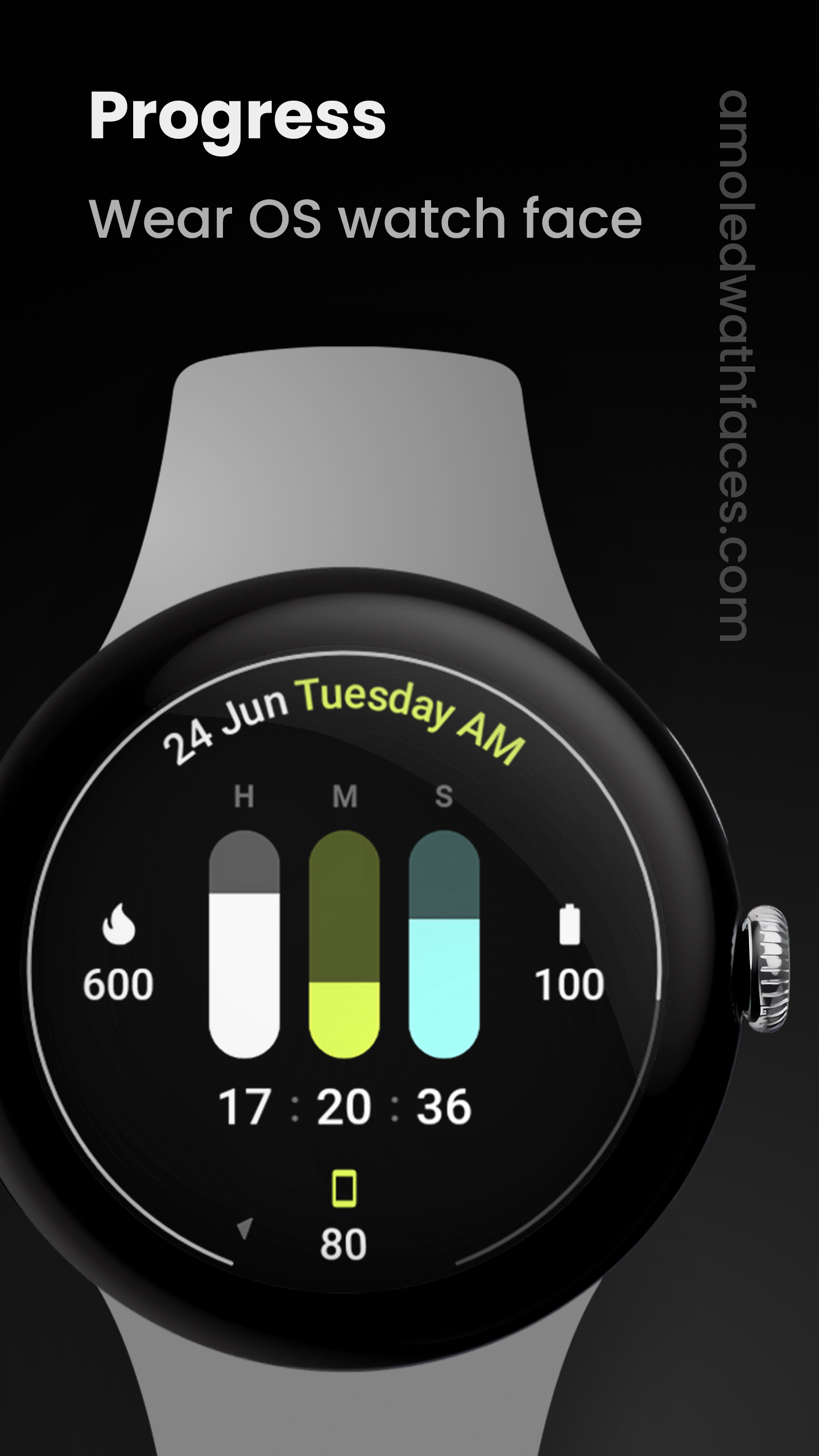 Progress Watch face Android Screenshot 2
