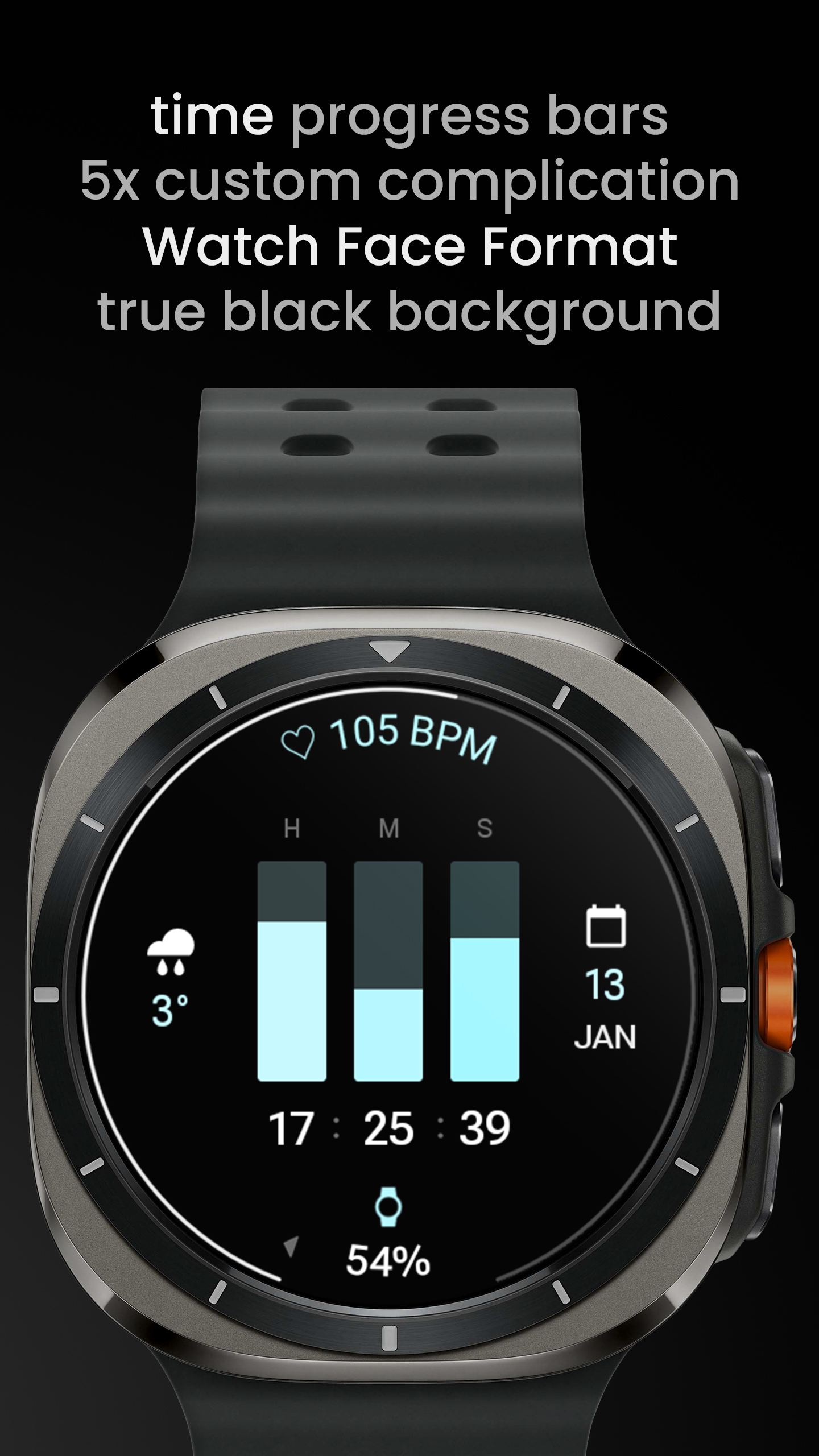 Progress Watch face Android Screenshot 3