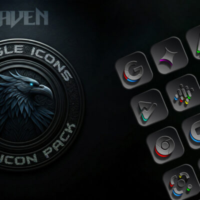 Raven Dark Icon Pack Android Screenshot 3