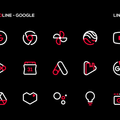 RedLine Icon Pack : LineX Android Screenshot 4