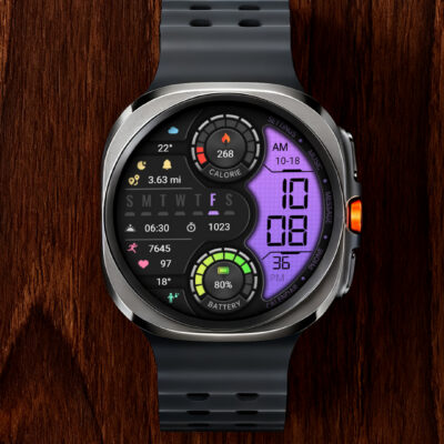 【Retro】Half Purple LCD Android Screenshot 2