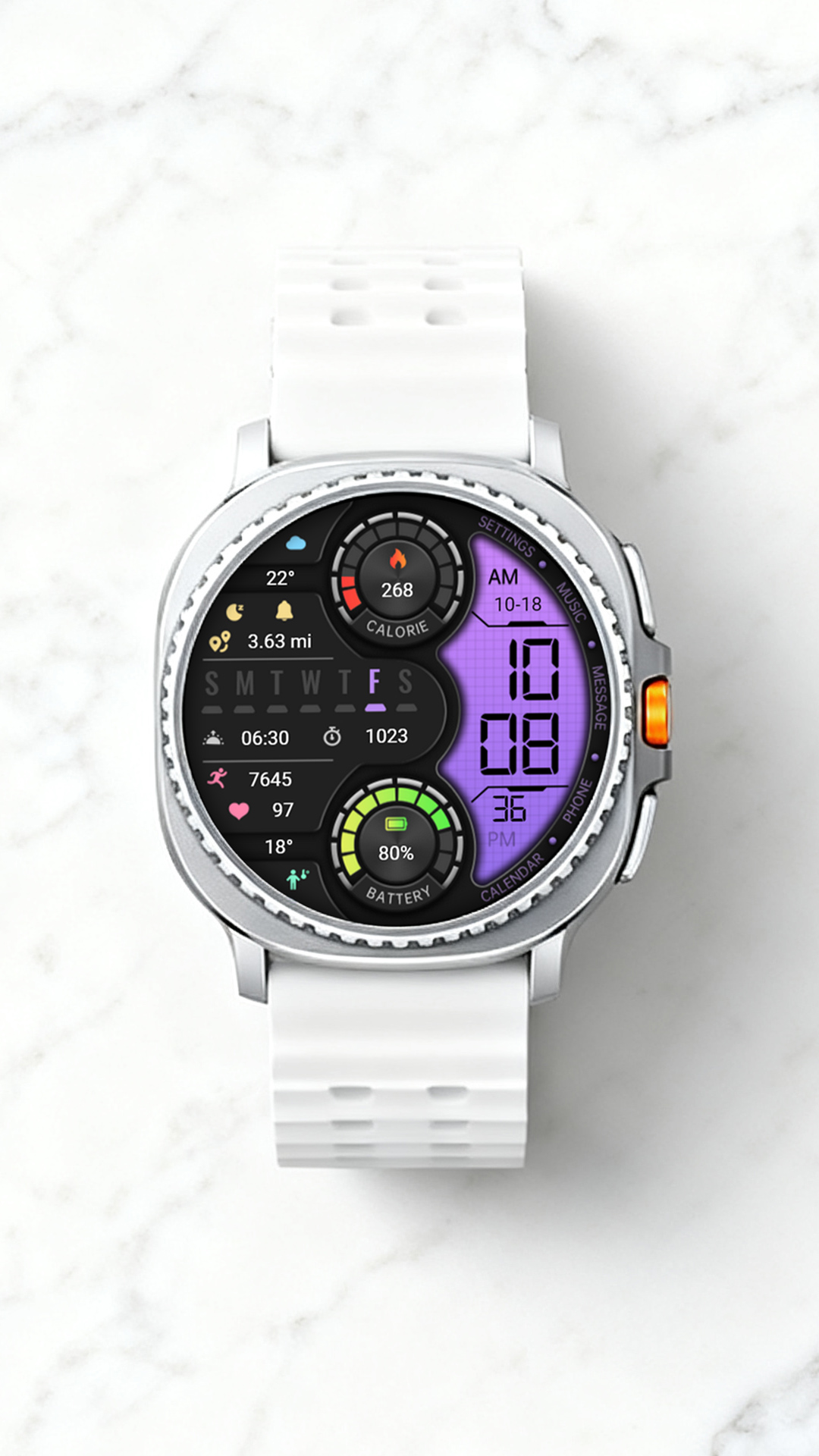 【Retro】Half Purple LCD Android Screenshot 3