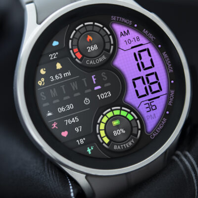 【Retro】Half Purple LCD Android Screenshot 4