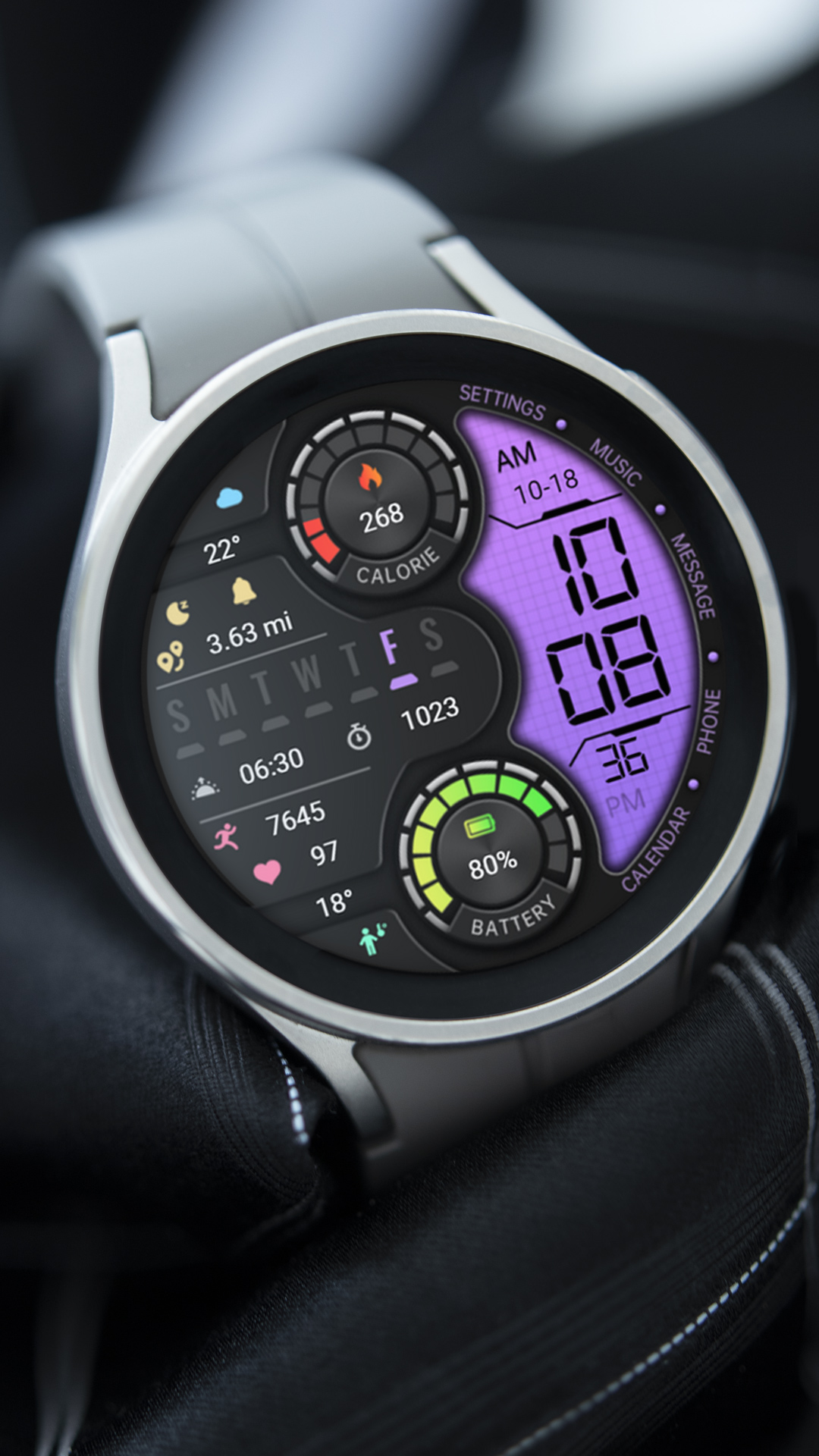 【Retro】Half Purple LCD Android Screenshot 4