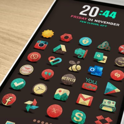 Retron-UI Icon Pack Android Screenshot 2