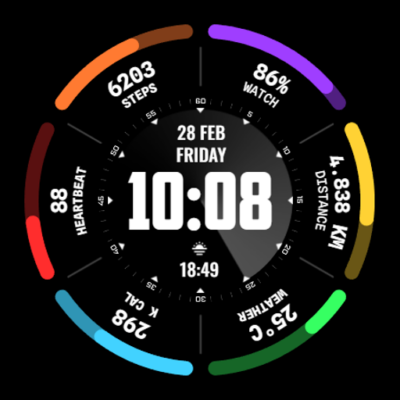 Rings - Watch Face Android Screenshot