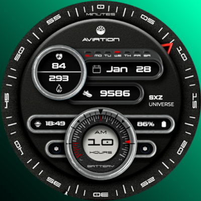 SXZ Aviation Watch Face Android Screenshot