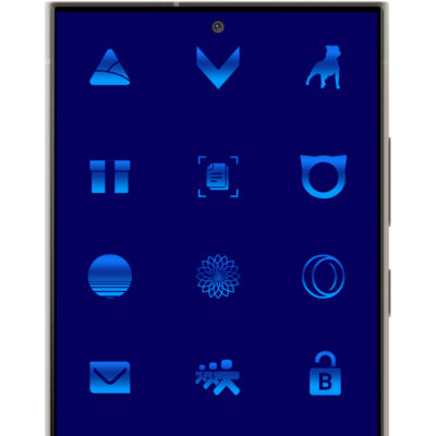 Sapphire Blue Icon Pack Android Screenshot 3