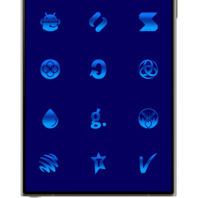 Sapphire Blue Icon Pack Android Screenshot 4