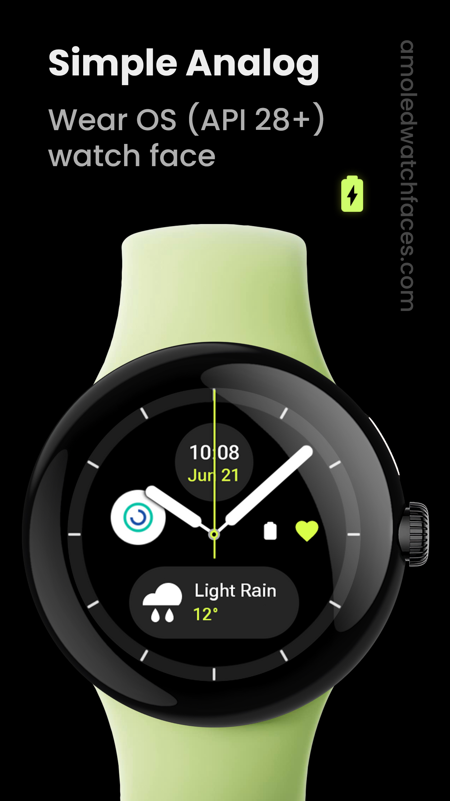 Simple Analog: Watch face Android Screenshot 2