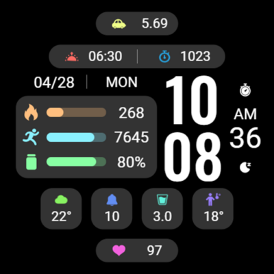 Simple Component ZKin Watch Android Screenshot