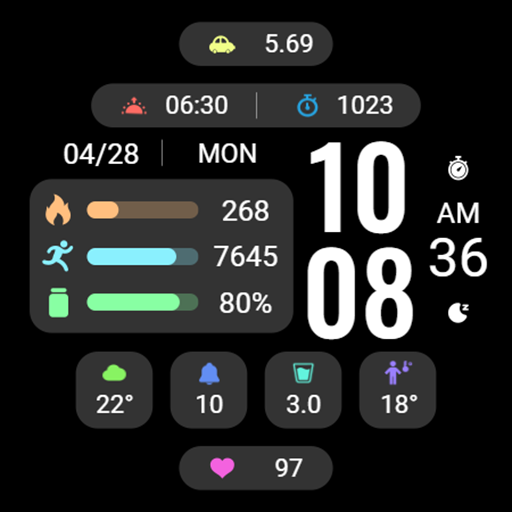Simple Component ZKin Watch Android Screenshot