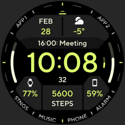 TACT TWO: Watch face Android Screenshot