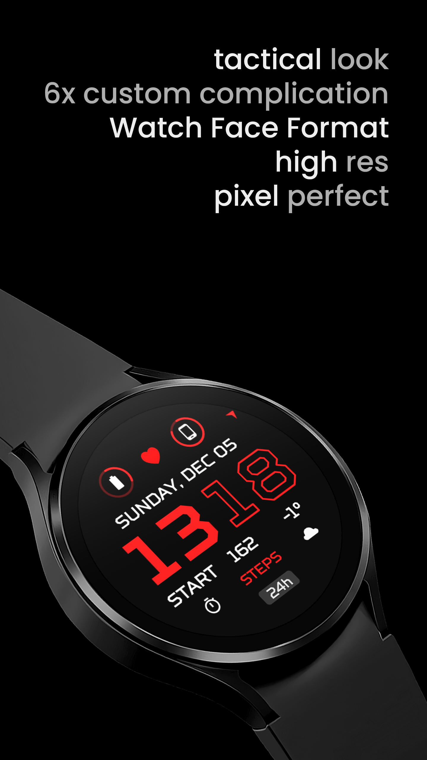 TACT x: Watch Face Android Screenshot 3
