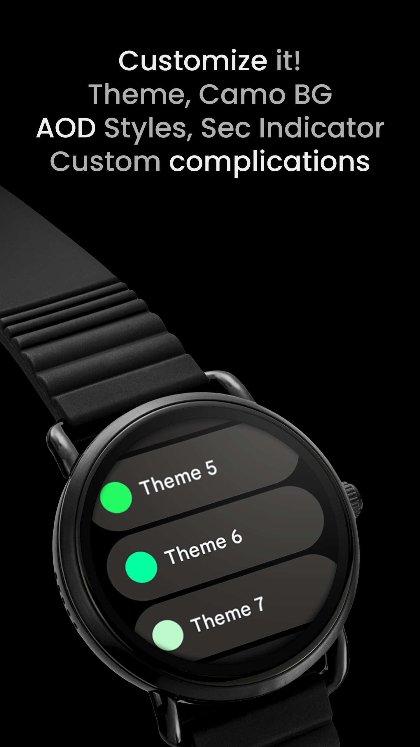 TACT x: Watch Face Android Screenshot 4