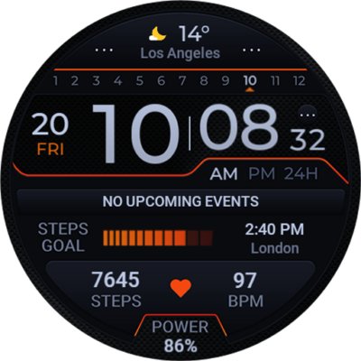 TVV02 Elegant Watch Face Android Screenshot
