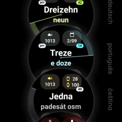 Text Time Watch Face Android Screenshot 3