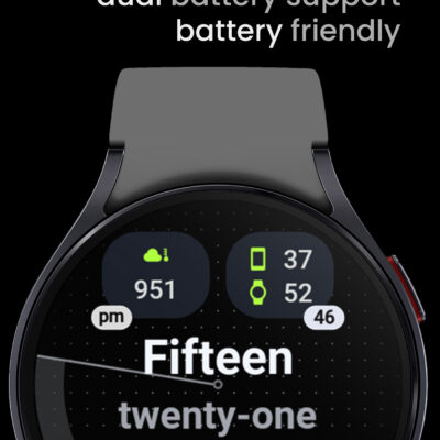 Text Time Watch Face Android Screenshot 4