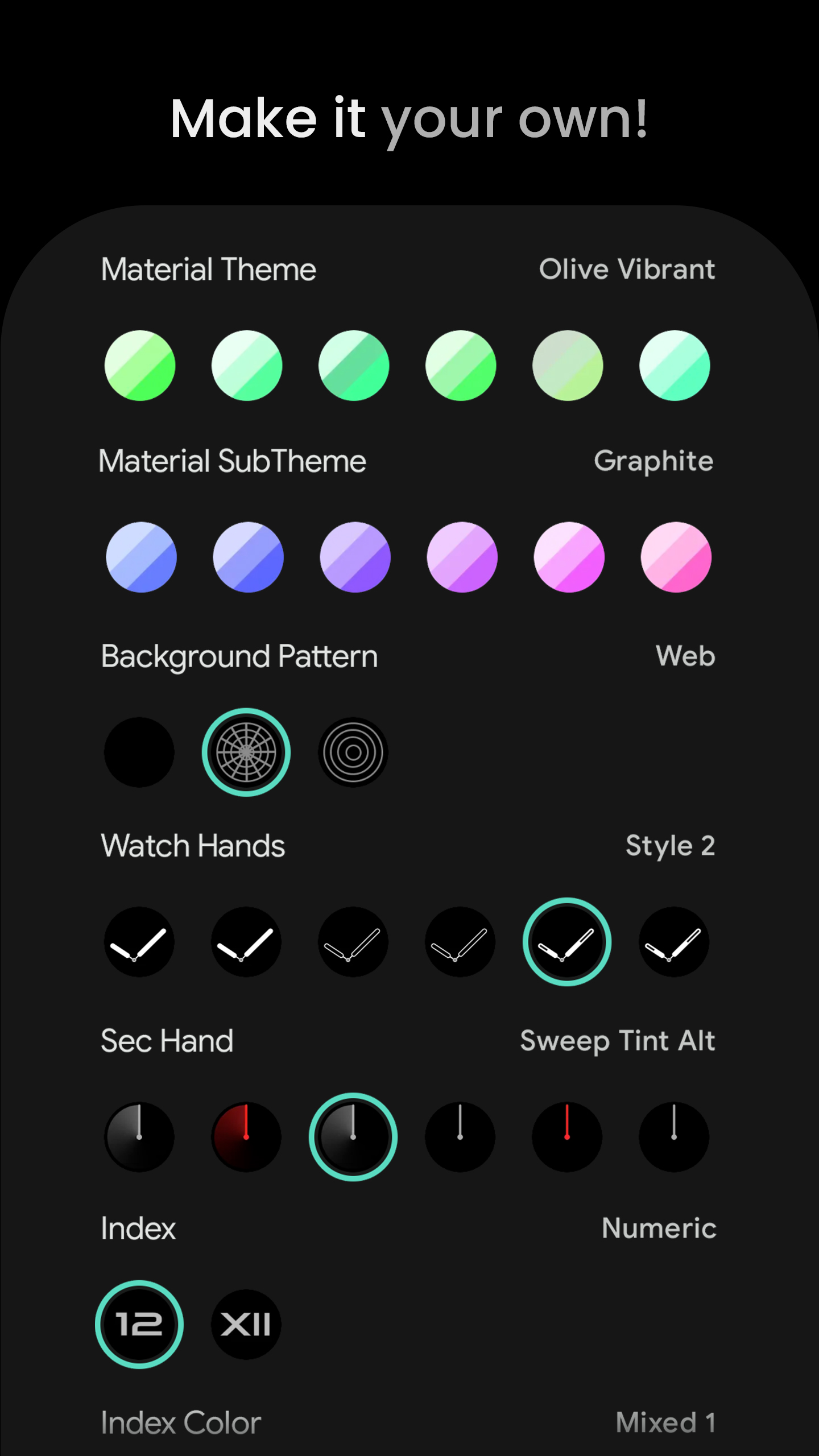 Ultra Analog Watch Face Android Screenshot 4