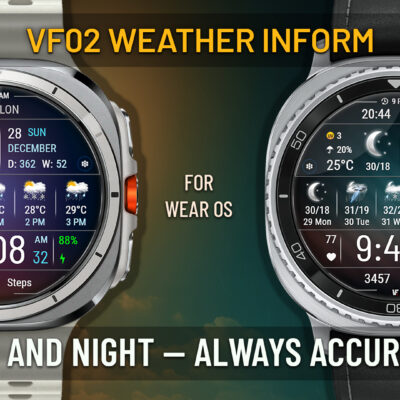 VF02 Weather Inform Watch Face Android Screenshot 2