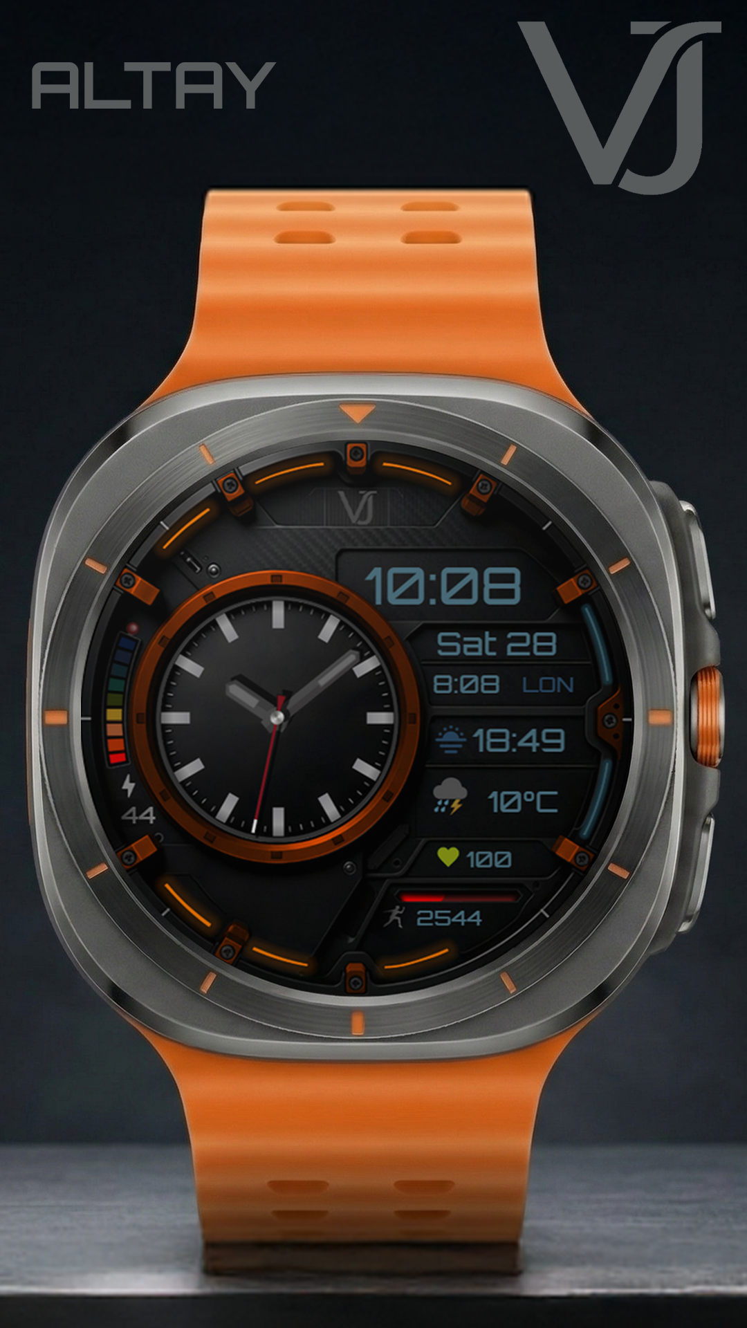 VJ ALTAY Hybrid watch face Android Screenshot 3