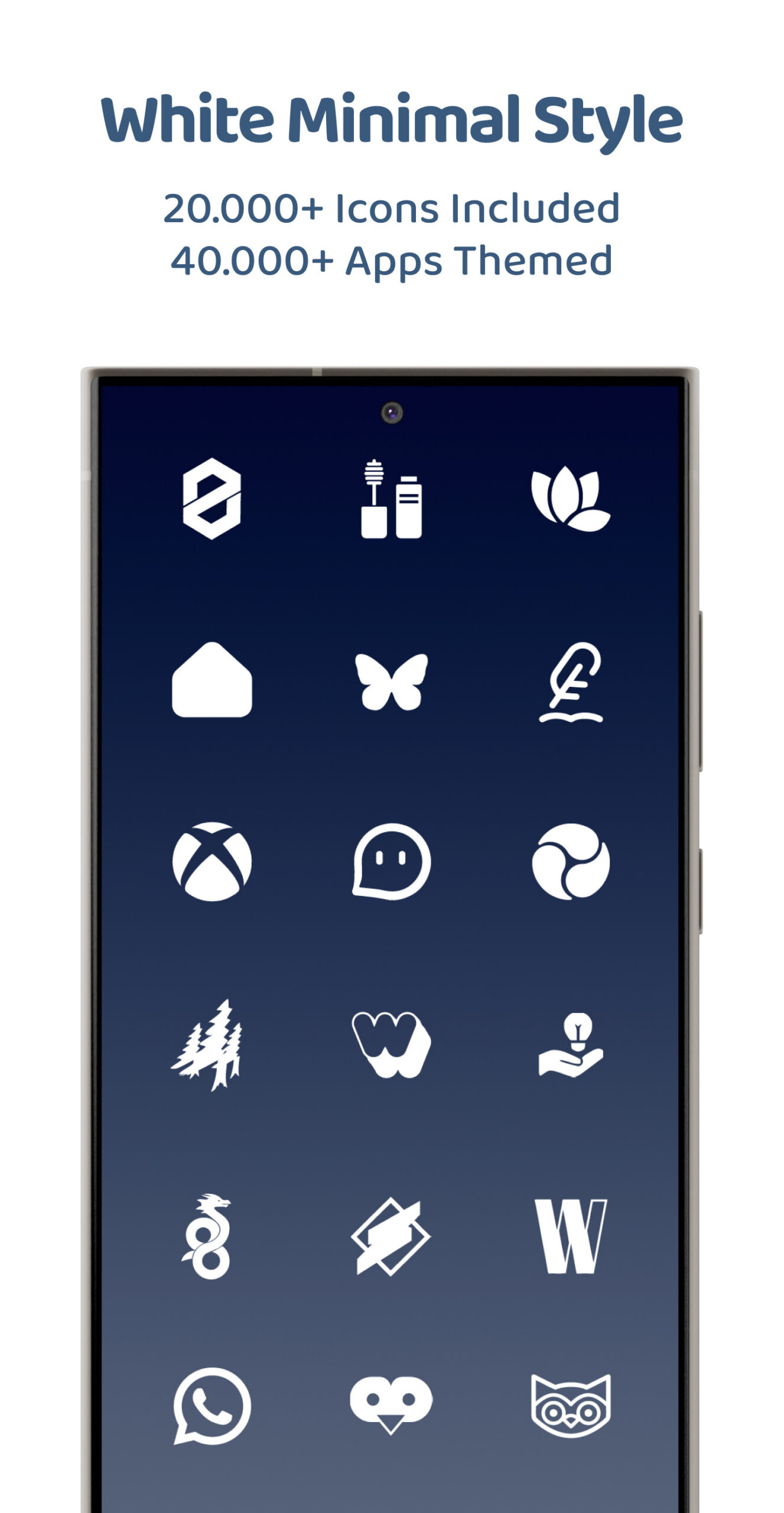 White Moonlight Icon Pack Android Screenshot 3