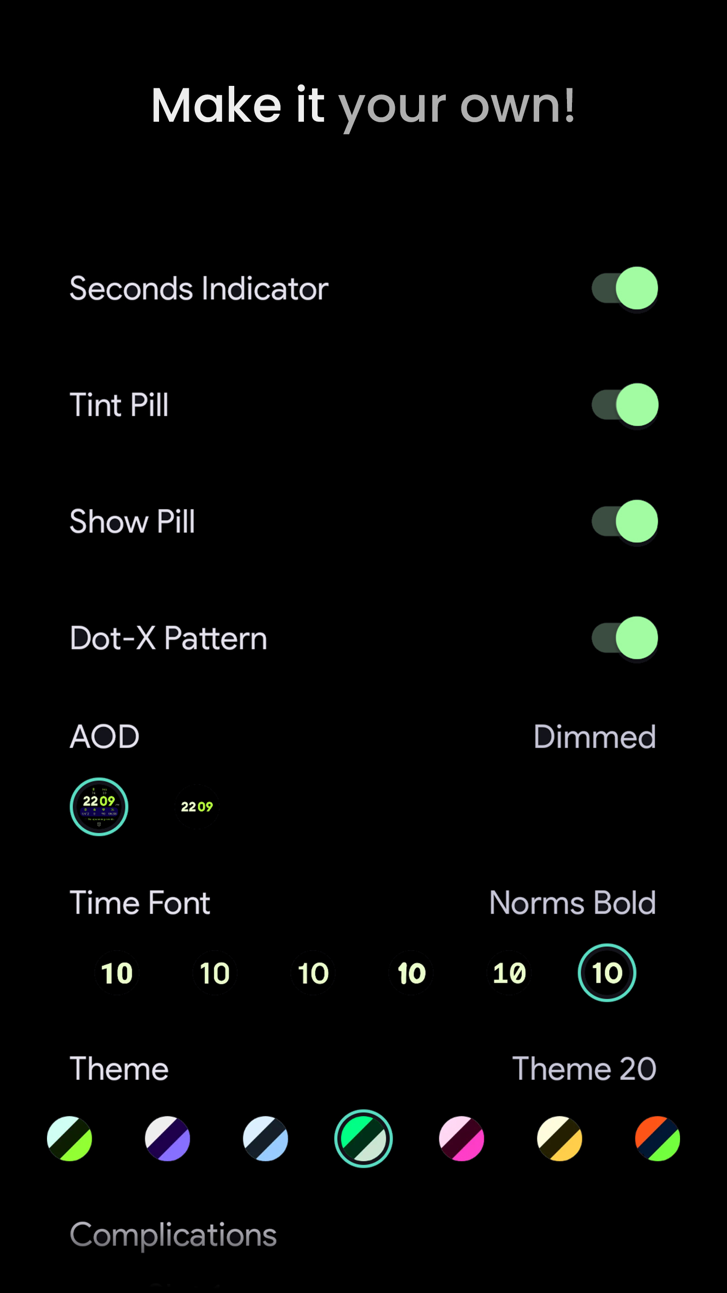 Widgets 2: Watch face Android Screenshot 3