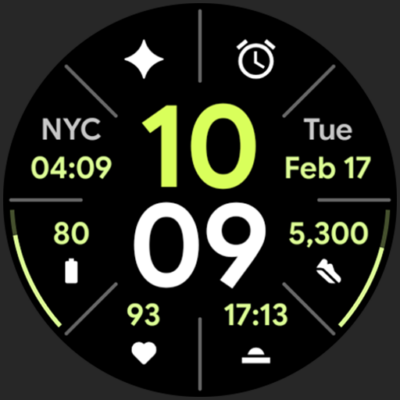 Widgets Watch Face Android Screenshot