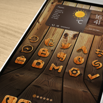 WoodRustic Icon Pack Android Screenshot 2