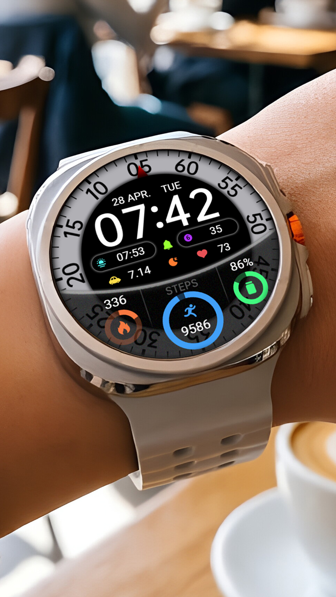 ZKin WatchFace Glass Turntable Android Screenshot 2