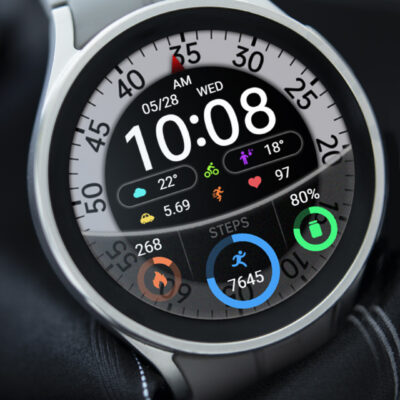 ZKin WatchFace Glass Turntable Android Screenshot 3