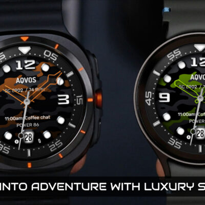 AQVOS: Modern Diver Watch Face Android Screenshot 3
