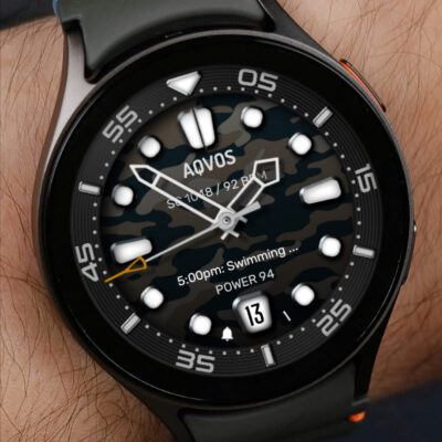 AQVOS: Modern Diver Watch Face Android Screenshot 4