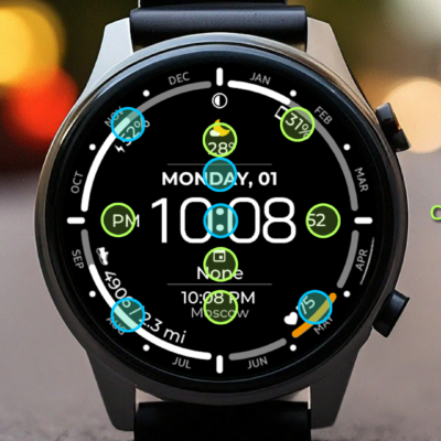 Analog & Digital watch face Android Screenshot 4