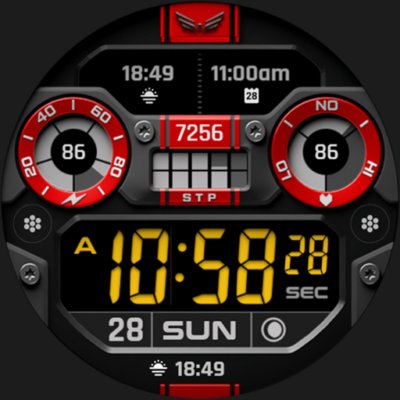 BLZ NERON - Digital Watch Face Android Screenshot
