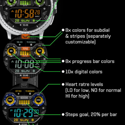 BLZ NERON - Digital Watch Face Android Screenshot 3