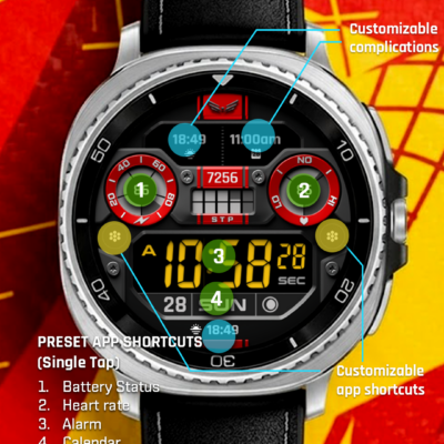BLZ NERON - Digital Watch Face Android Screenshot 4