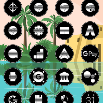 Black & White HD -Icon Pack Android Screenshot 4