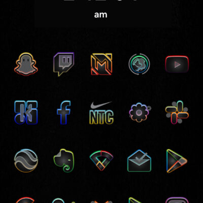 Blaze Backless Icon Pack Android Screenshot 2