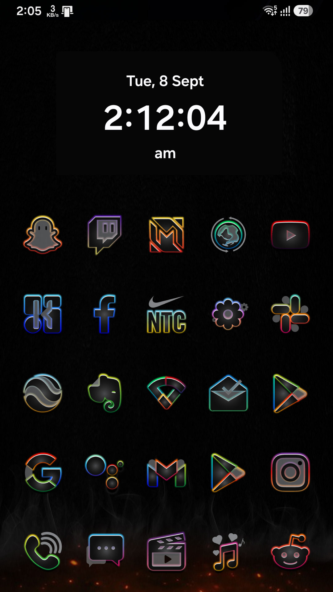 Blaze Backless Icon Pack Android Screenshot 2