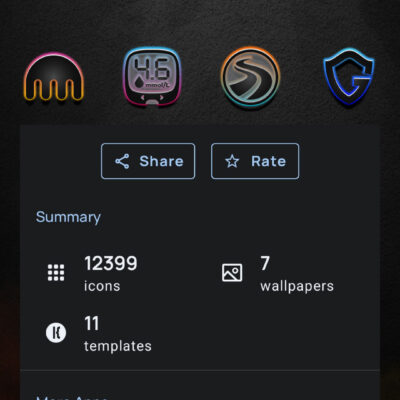 Blaze Backless Icon Pack Android Screenshot 3